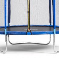 Батут DFC Trampoline Fitness с сеткой 14ft, синий